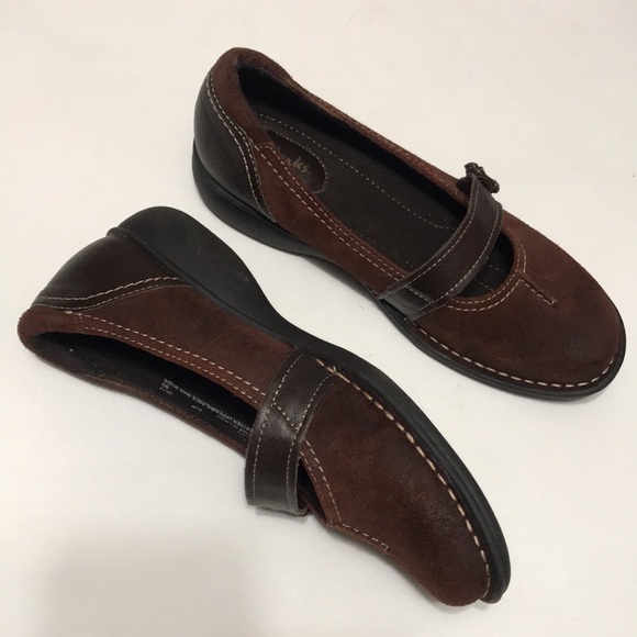 Clark Artisan Mary Jane Button Strap Flats 6.5M - Picture 7 of 11